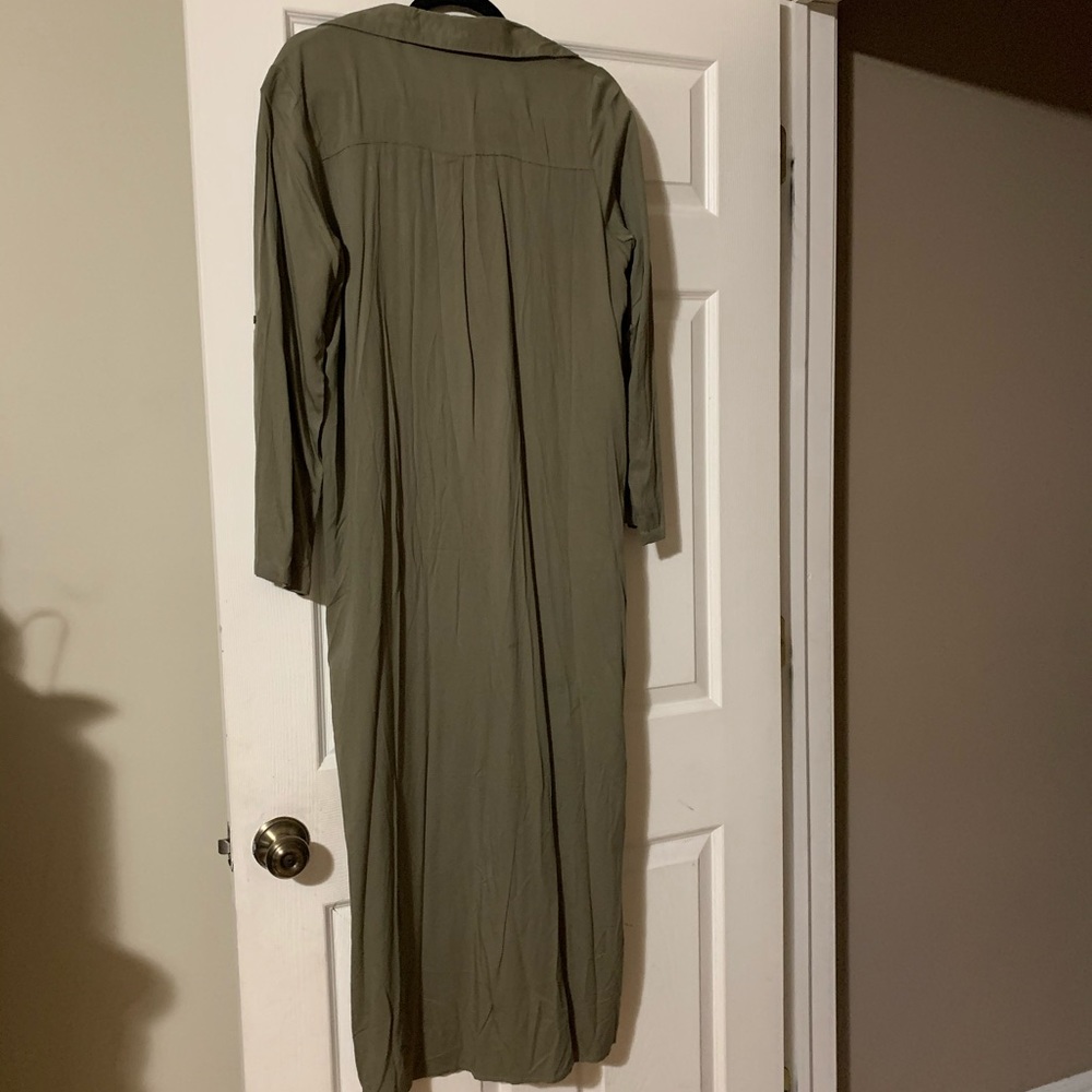 Green cardigan Dress
